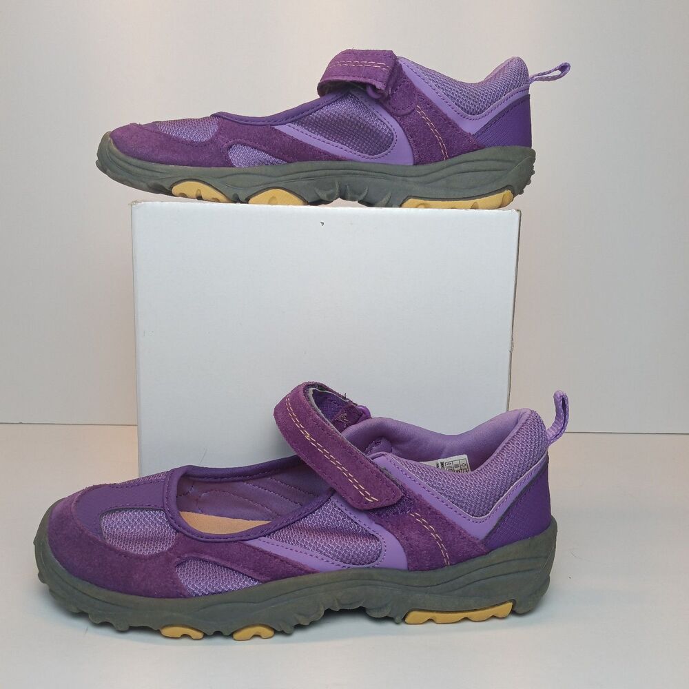 Lands' End Fille Girls 3M Purple Walking Water Shoes Athletic Mary Jane Style